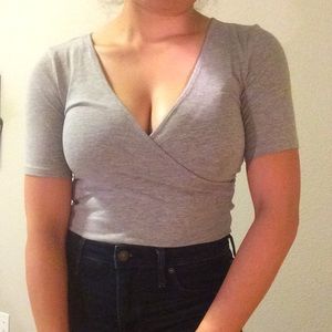 Deep v- neck bodysuit